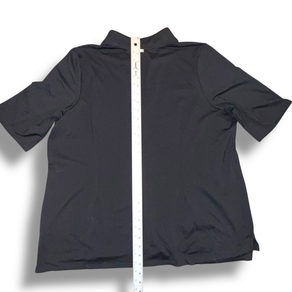 JOFIT Womens Placket Mock Neck Golf Top - Black XXL - Picture 6 of 12